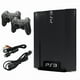 thumbnail image 2 of Sony Playstation 3 PS3 Console Super Slim 250GB Black with Resistance Fall of Man & Two Retrofam Controllers (Refurbished), 2 of 7