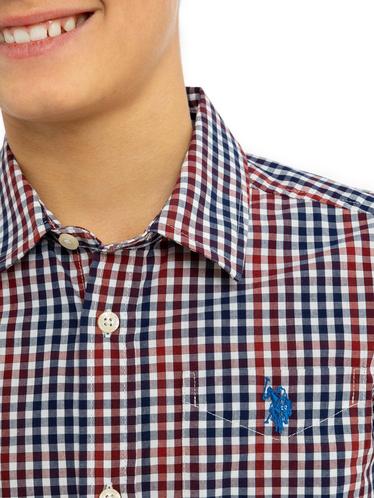 U.S. Polo Assn. Boys Long Sleeve Button Down Shirt, Sizes 4-18