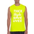thumbnail image 1 of Mens Thick Thighs Save Lives Ultra Cotton Sleeveless T-Shirt, 1 of 5