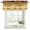 Chocolate, variant on Blue Beige Ombre Curtain Valances for Windows, Kitchen Valance Window Treatments Panel 2 Pack, Moire Modern Geometric Aesthetics Rod Pocket Short Curtains for Bathroom Bedroom 60 x 18 Inch