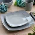 thumbnail image 3 of Gibson Elite Soho Lounge 16 Piece Stoneware Dinnerware Set in Light Grey, 3 of 8