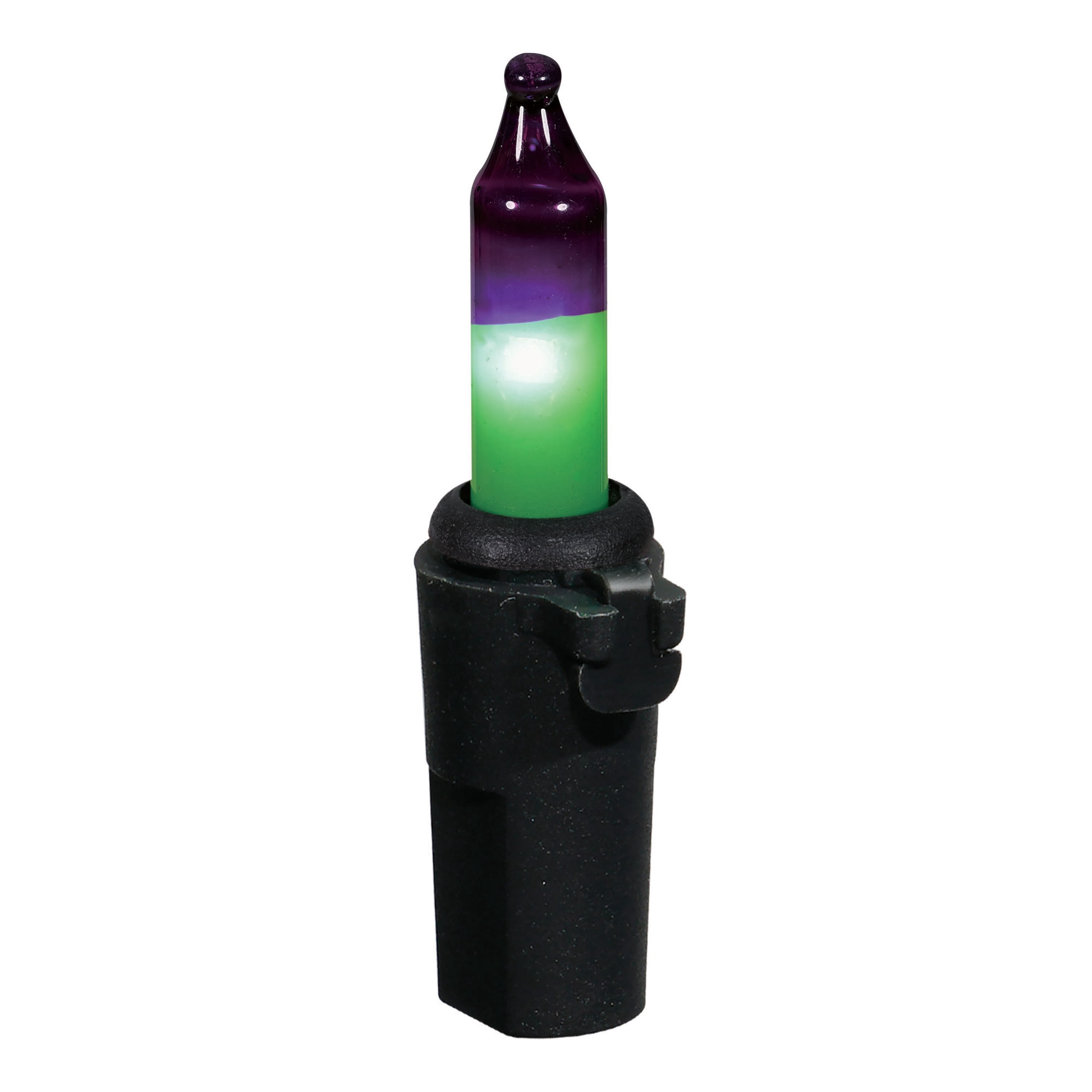 Indoor/Outdoor 50-Count LED Double String Lights, Purple and Green, 9.5', Halloween by Way To Celebrate