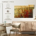 thumbnail image 5 of Elephant Stock Field Of Spring Flowers I Wall Art - Horizontal Canvas Wall Art - Living Room Wall Decor - Abstract Canvas - Red And Orange Decor By Tim O'toole - 45" x 30", 5 of 8