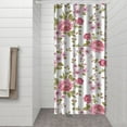 thumbnail image 3 of Waterproof Pioneer Shower Curtain 36x72 Inch Polyester Unique Colorful Floral Shower Curtain for Bathroom Hotel Home Decor with 7 Plastic Hooks, 3 of 5
