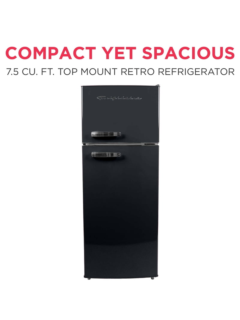 Frigidaire 7.5 Cu. Ft. Retro Black Top Freezer Refrigerator with