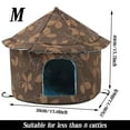 thumbnail image 3 of Waterproof Foldable Stray Cat & Dog Shelter, Insulated Outdoor Pet House – Warm Bunny Cave Tent Bed for Winter, Anti-Slip Kitten & Puppy Hut for Indoor/Outdoor Use(M), 3 of 10