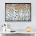 thumbnail image 3 of wall26 Canvas Print Wall Art Birch Tree Forest Collage with Brown Leaves Nature Wilderness Mixed Media Modern Art Rustic Landscape Relax/Calm for Living Room, Bedroom, Office - 16"x24" Blac, 3 of 5