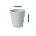 thumbnail image 3 of Plastic Trash Can Garbage Bin Wastebasket for Bathroom Bedroom Office Kitchen | Open Lidless Waste Container with Large Opening | Slim Small Space Trash Receptacle for Home or Office, 3 of 8