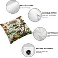 thumbnail image 4 of JRXY Mushroom Throw Pillow Cover Wild Species Farmhouse Cushion Case for Sofa Couch 2pcs White, 4 of 6