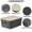 Gray, variant on Small Plastic Storage Bins with Bamboo Lids 5.2qt Stackable Box Basket Pantry Decorative Containers Cute with Lable for Organizing Desktop Closet Office Gray of 6 packs 10 * 7.2 * 4.1'’