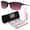 Polished Black Frame | Rose Gradient Polarized Lens, variant on Unstoppable 0OO9191 Sunglasses Crystal Black Frame w/Prizm Dark Golf Lenses With Official Eyewear Kit