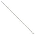 thumbnail image 2 of Sterling Silver Bracelet Chain Styles Cable Women's 2.75 mm 8 in Elongated Open Link, 2 of 2