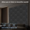 thumbnail image 2 of Paneles de pared insonorizados BSHEAD, 50 unidades, 30 x 30 cm, color negro, 2 of 6