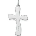 thumbnail image 4 of Sterling Silver Rhodium-Plated Inri Crucifix Pendant (31 X 16) Made In United States qc3384, 4 of 5
