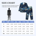 thumbnail image 4 of Kdxio Golden Blue Mountains Men’s Pajama Set Pajamas For Men 2 Piece PJ Set with Men Pajama Pants and Long Sleeve T-Shirt Lounge Set-X-Large, 4 of 7