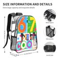 thumbnail image 2 of Six Seven Emojis Transparent Backpack Fashion Travel Backpack Laptop Backpack 16ch, 2 of 7