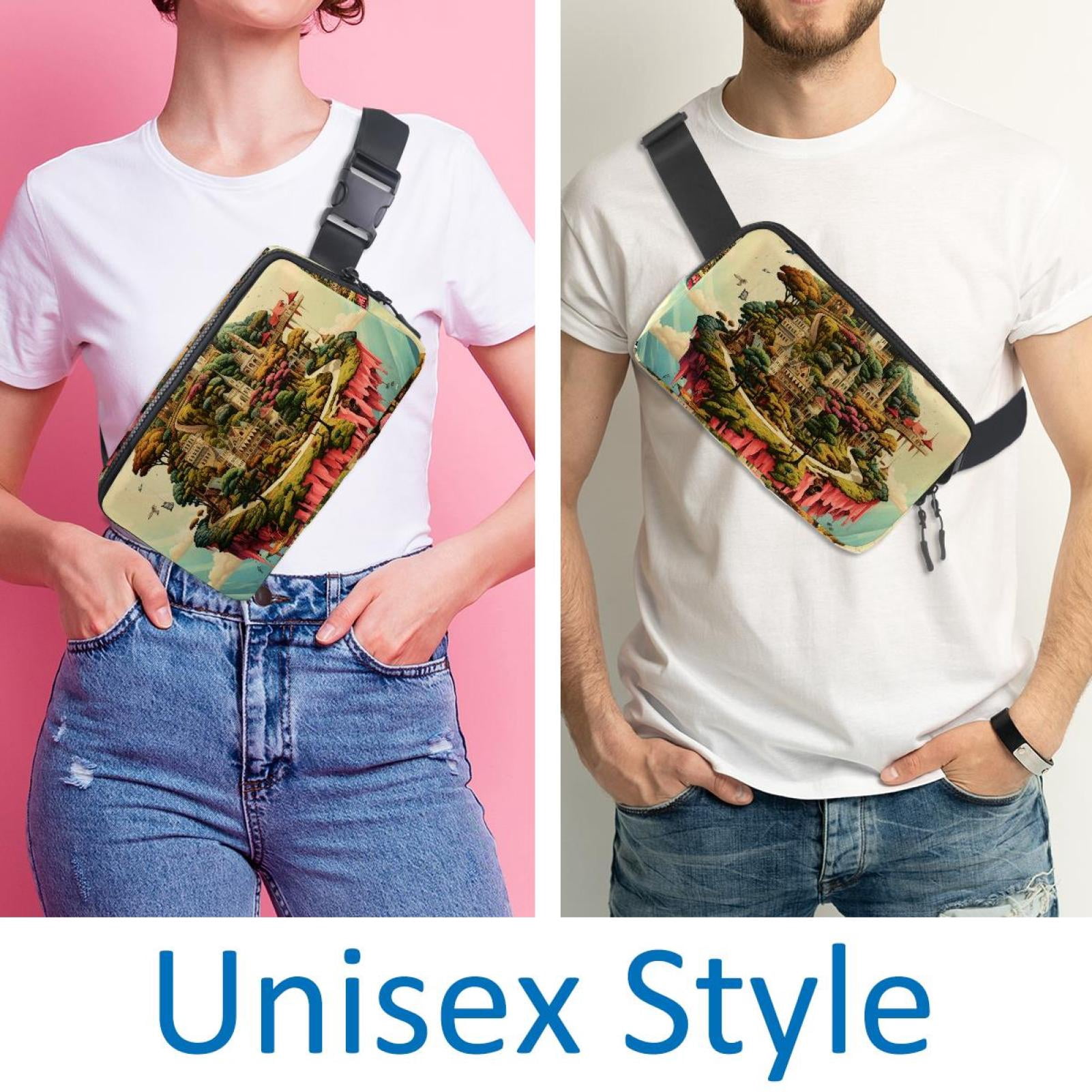 Bohemia Lightweight, Adjustable Running Belt with Extension Strap, Unisex Waist Bag, Fanny Pack, Cross Body Bag