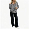 thumbnail image 4 of Women’s Hooded Button Down Knit Cardigan, Long Sleeve Knit Outerwear Sizes S-3XL, 4 of 4