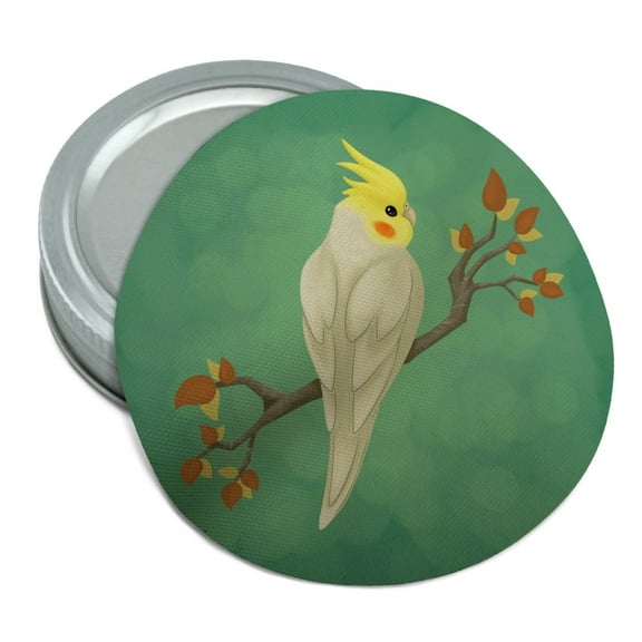 Charming Cockatiel Yellow Crest Round Rubber Non-Slip Jar Gripper Lid Opener