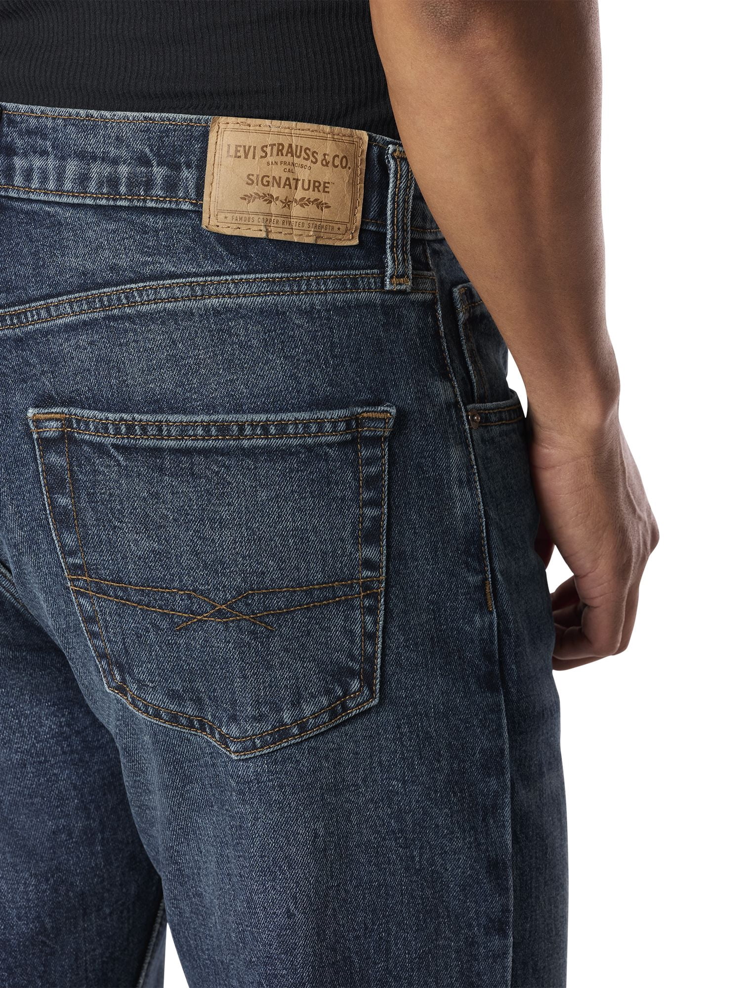 Levi Strauss Signature Men's and Big and Tall Original Relaxed Bootcut Jeans
