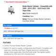 thumbnail image 2 of Brake Master Cylinder - Compatible with 2009 - 2019, 2021 - 2023 Ford E-350 Super Duty 2010 2011 2012 2013 2014 2015 2016 2017 2018 2022, 2 of 2