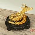 thumbnail image 2 of HEVIRGO Chinese Dragon Figurine, Sparkling Bright Color Flexible Chinese Dragon Sculpture Desktop Ornament Party Accessories, 2 of 13