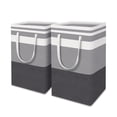 thumbnail image 1 of TESSO HOME Cestos para Ropa Sucia Plegable 2 Piezas Cesta de Lavandería 75 Litros por Pieza Bolso de Almacenamiento Bote para Ropa Sucia con Asas, 1 of 7