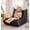 Black-Small, variant on Small Black Bean Bag Chair Faux Leather Living Room Bedroom Dorm Lounge Seat