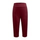 thumbnail image 4 of MKLEKYY Ropa deportiva para mujer, pantalones capri para mujer, pantalones de yoga de cintura alta con bolsillos, leggings cortos rectos, 4 of 4
