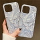 thumbnail image 5 of Funda de lujo para iPhone 14, 13, 15, 16 Pro Max, con mariposa plateada y láser, para iPhone 11, 12 Pro Max, XS, XR, 7, 8, 14, 15 Plus, 5 of 5