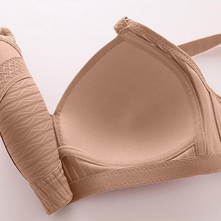 Pejock Everyday Bras for Women, Women's Ultimate Comfort Lift Wirefree Bra  Solid Color Bowknot Comfortable Hollow Out Bra Underwear No Rims Bras No