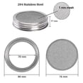 thumbnail image 2 of 4 Pack Sprouting Jar Screen Lids, 304 Stainless Steel Sprouting Lids For Wide Mouth 32 Oz Mason Jars (Excluding bottles), 2 of 4