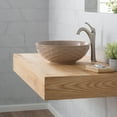thumbnail image 4 of KRAUS Viva Round Beige Porcelain Ceramic Vessel Bathroom Sink with Pop-Up Drain, 16 1/2 in. D x 5 1/2 in. H, 4 of 16