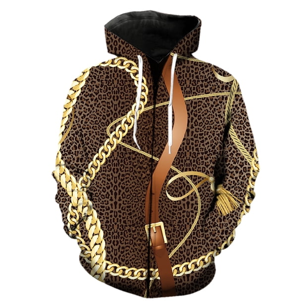 Sudadera con capucha y cremallera con estampado animal abstracto para hombre, estilo casual, para adolescentes, estilo hip hop, divertida, unisex, con capucha, chaquetas y tops geniales.