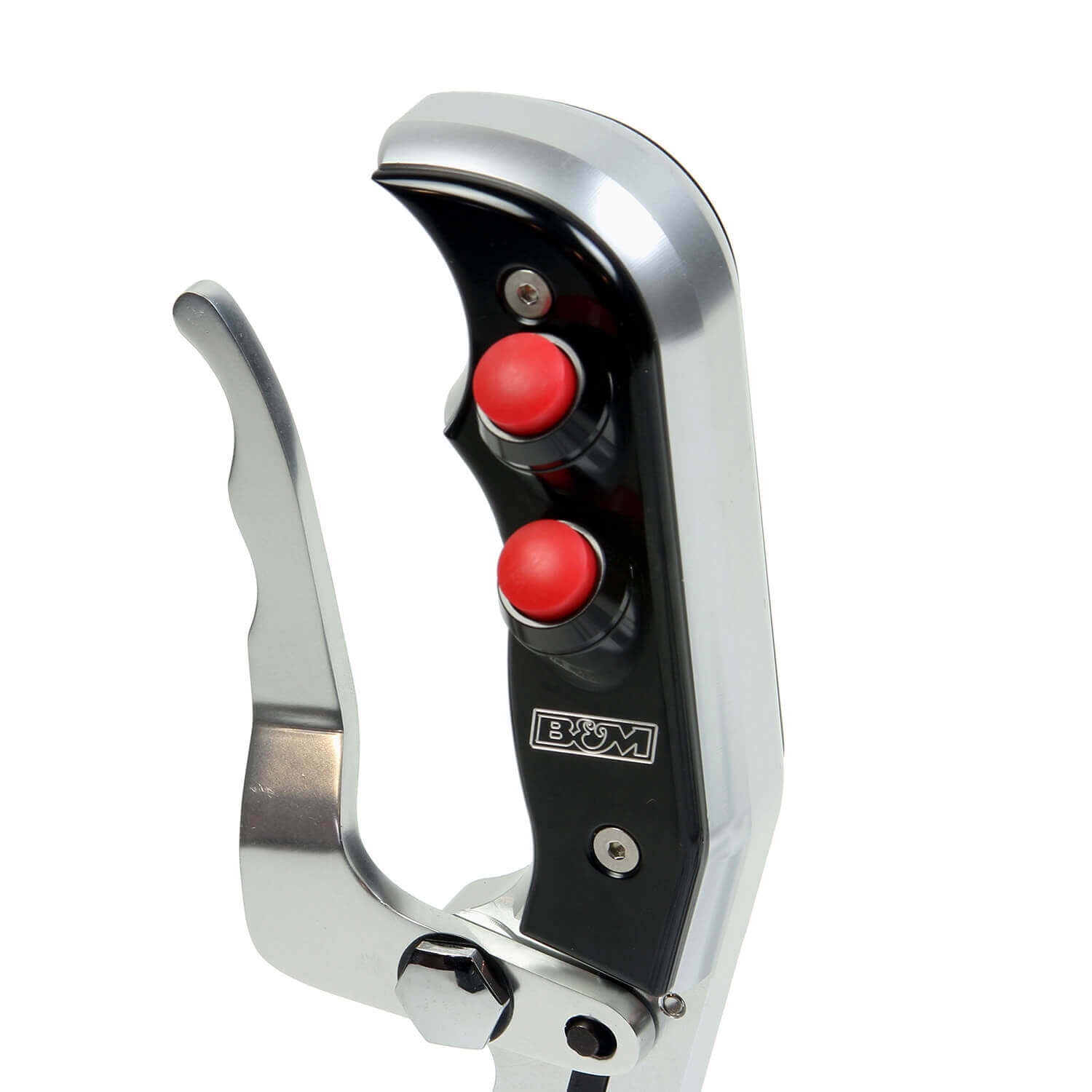 B&M 81104 Automatic Gated Shifter - Dual Button Magnum Grip 