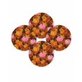 thumbnail image 7 of 13 Inch Round Placemats Set of 4, Pink Pumpkin Fall Non Slip Heat Insulation PP Table Mats, Thanksgiving Maple Leaves Farmhouse Washable Place Mats for Kitchen Dining Party Table Decor, 7 of 7