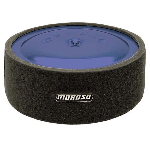 Moroso 65911 Chrome Flat Bottom Air Cleaner, 14" x 3"