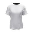 thumbnail image 4 of UVEASISHA Mens Big and Tall Workout Shirts Stretch Slim Fit Short Sleeve Training T-Shirt Solid Color Casual Gym Athletic Muscle Tees White M, 4 of 8