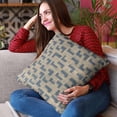thumbnail image 2 of Plutus Brands Blue Plutus Angles Abstract Luxury Throw Pillow 26 in x 26in, Double Sided 26" x 26", 2 of 9
