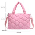 thumbnail image 4 of Bolso Bandolera para Mujer Nailon Acolchado Algodón A La () Rosa, 4 of 4