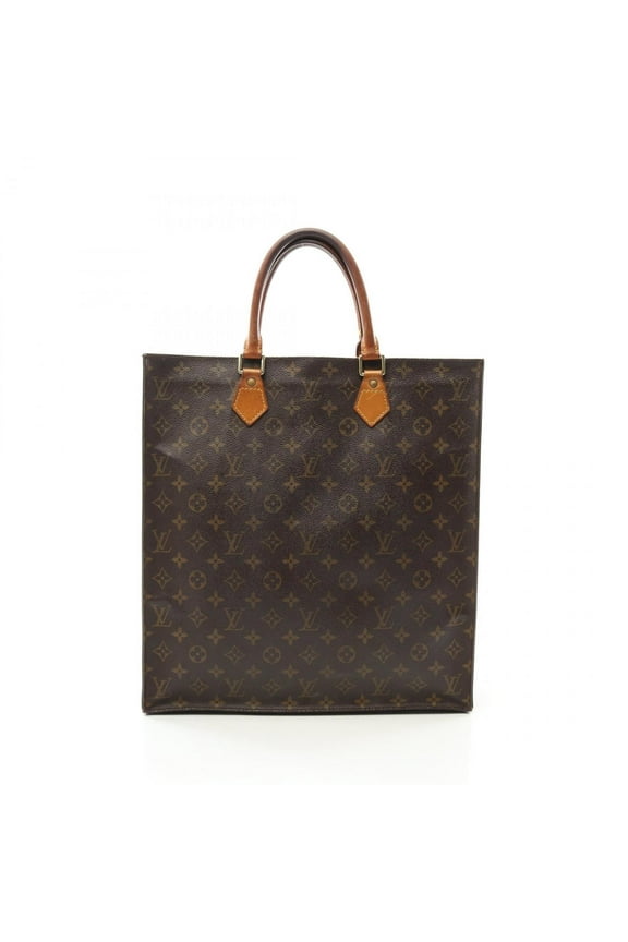 Pre-Owned Louis Vuitton Sac Plat Tote Bag Coated Canvas Leather Monogram Women's... (Fair)