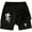 Black, variant on YUNCITY Mens Active Shorts Print Breathable 2 In 1 Running Shorts For Gym Comfortable Lightweight Sportswear Streetwear,Xl