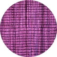 thumbnail image 1 of Ahgly Company Indoor Round Abstract Pink Modern Area Rugs, 6' Round, 1 of 4