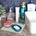 thumbnail image 5 of Plastic Travel Soap Container, 2pcs Portable Soap Holder Travel Case, Leak-Proof Soap Case with Drain for Shower Traveling (red + Blue), 5 of 5