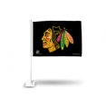 thumbnail image 1 of Chicago Blackhawks Black Car Flag, 1 of 1