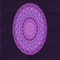 thumbnail image 1 of Ahgly Tapis d'Intérieur Lavable en Machine Carré Transitionnel Orchidée Foncée Violet, 4 Pieds Carré, 1 of 7