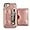 Rose Gold, variant on Card Slot Holder Wallet Case for iPhone 8 Plus 7 Plus, Premium PU Leather Case Kickstand with Hidden Magnetic Closure Flip Durable Shockproof Protective Cover for iPhone 7 Plus/8 Plus - Blue