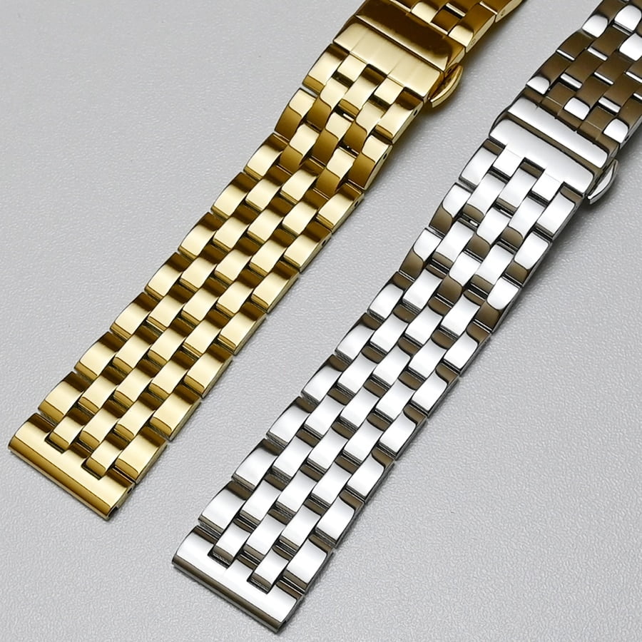 Stainless Steel Watchband Watch Band Straps 12mm 14mm 16mm 18mm 19mm 20mm  21mm 22mm 23mm 24mm Bracelet Curved End for Seiko 