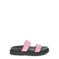 thumbnail image 3 of No Boundaries Women's Buckle Slide Sandals, 3 of 5