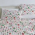 thumbnail image 2 of Great Bay Home Ultra-Soft Printed Microfiber Sheet Set (Full, Twinkling Ornaments), 2 of 9